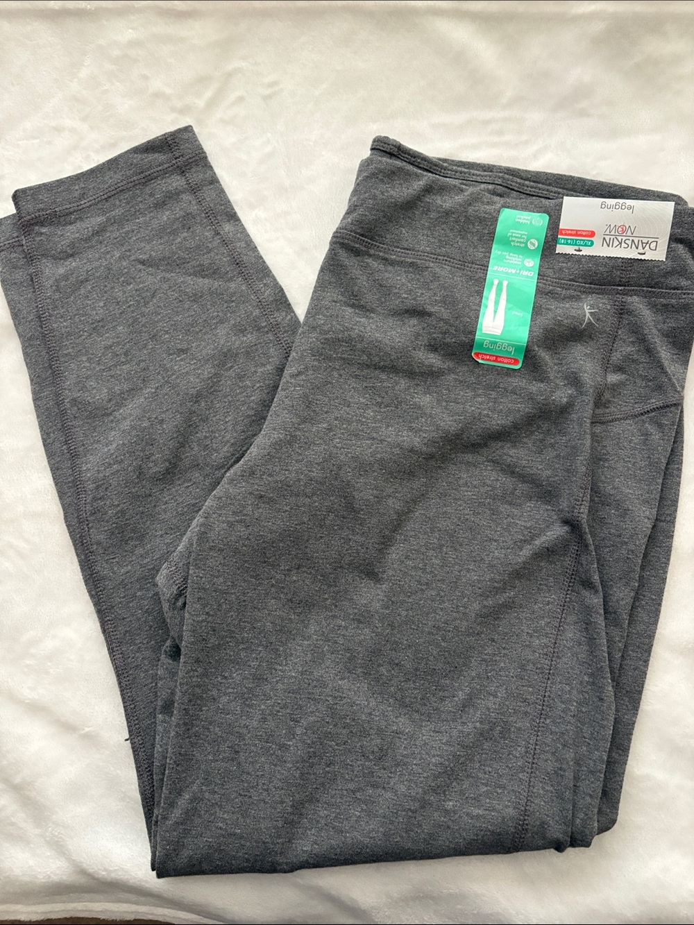Danskin Now Dark Gray Girls' Stretch Leggings